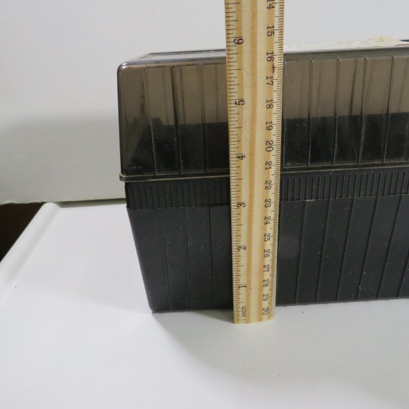 Vintage Eight Track Tape Case Amber Transparent Cover Black Solid Base - Picture 9 of 12